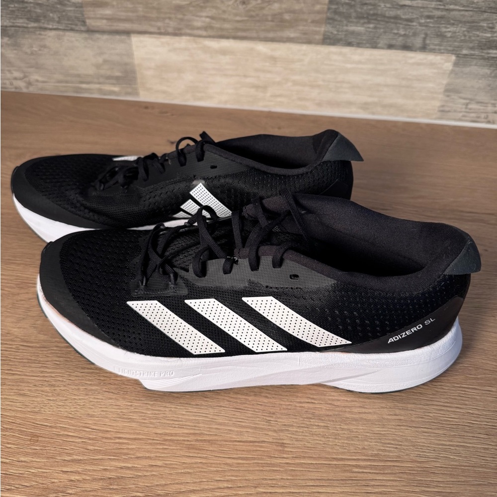 Adidas Black and White Athletic Sneakers